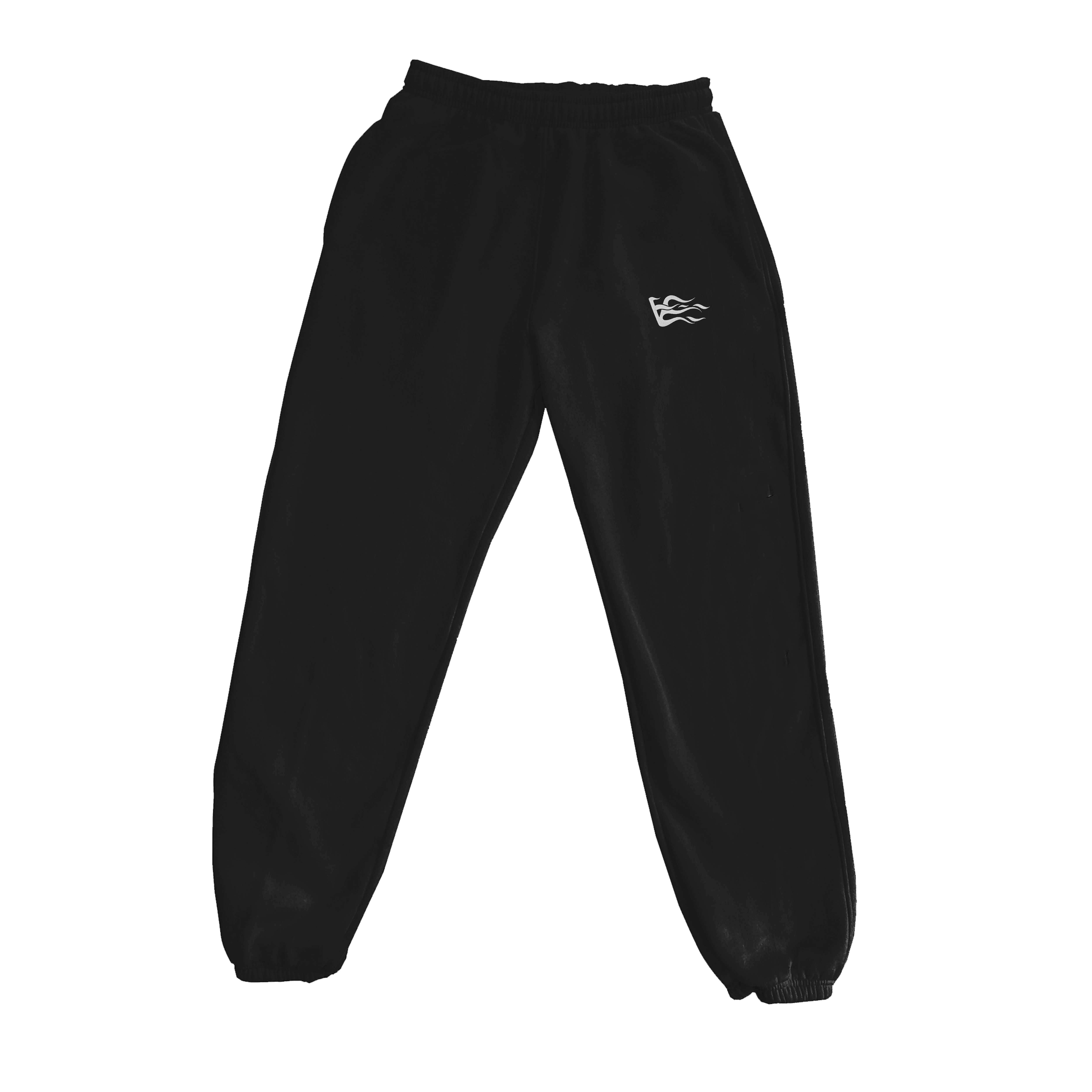 V-LOGO JOGGERS - BLACK