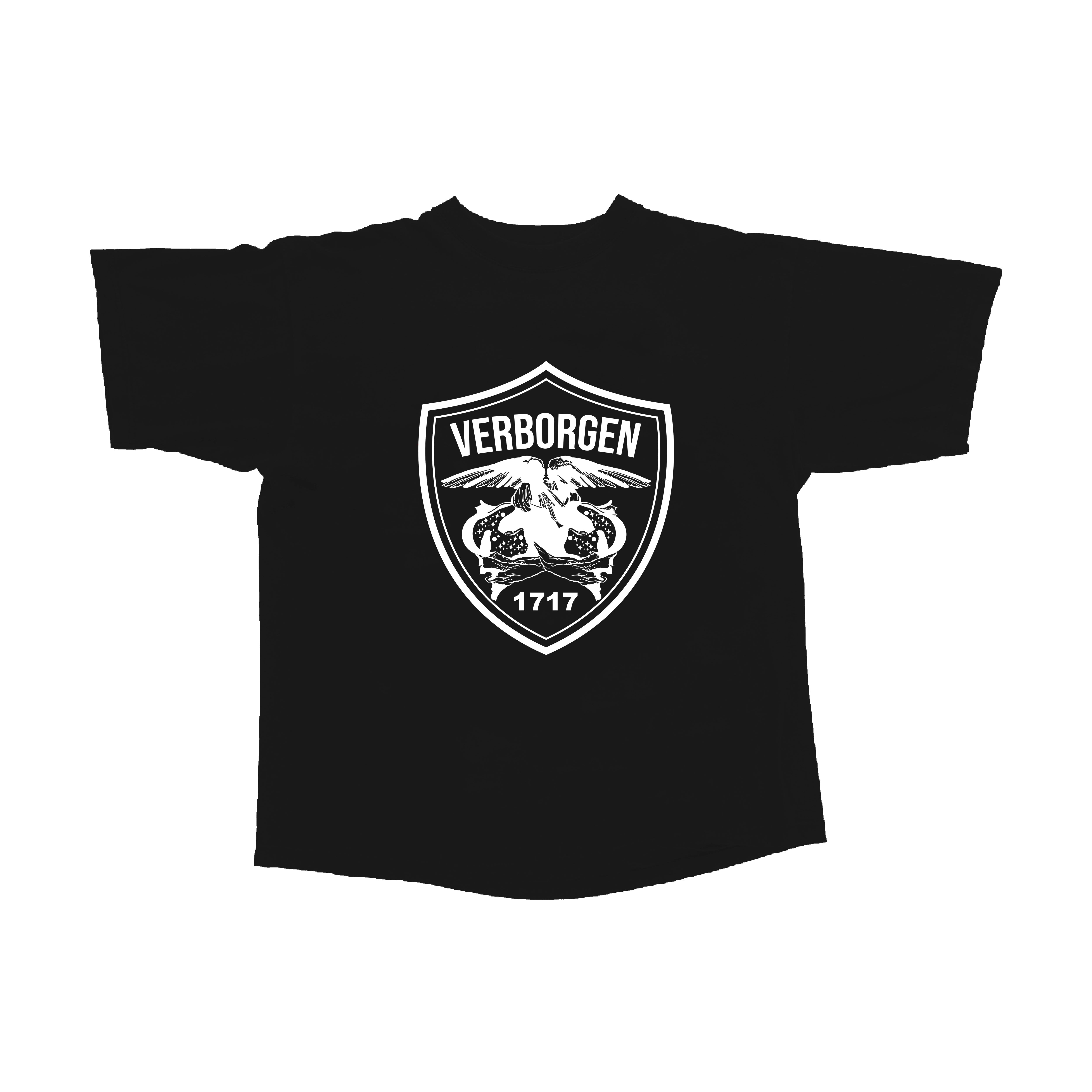 Verborgen Crest T-Shirt - BLACK