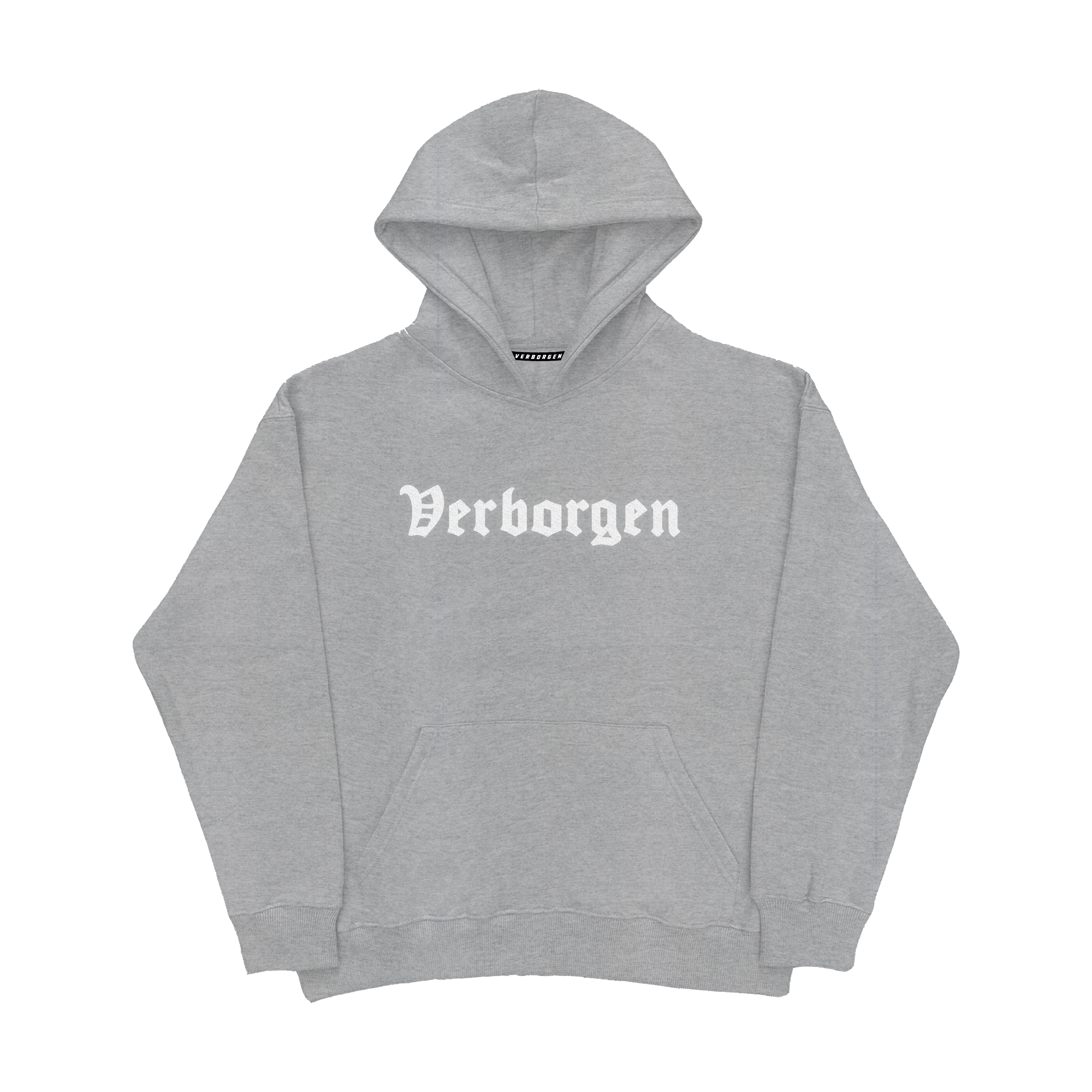 Sweat à capuche brodé 2 tons - Noir/Gris