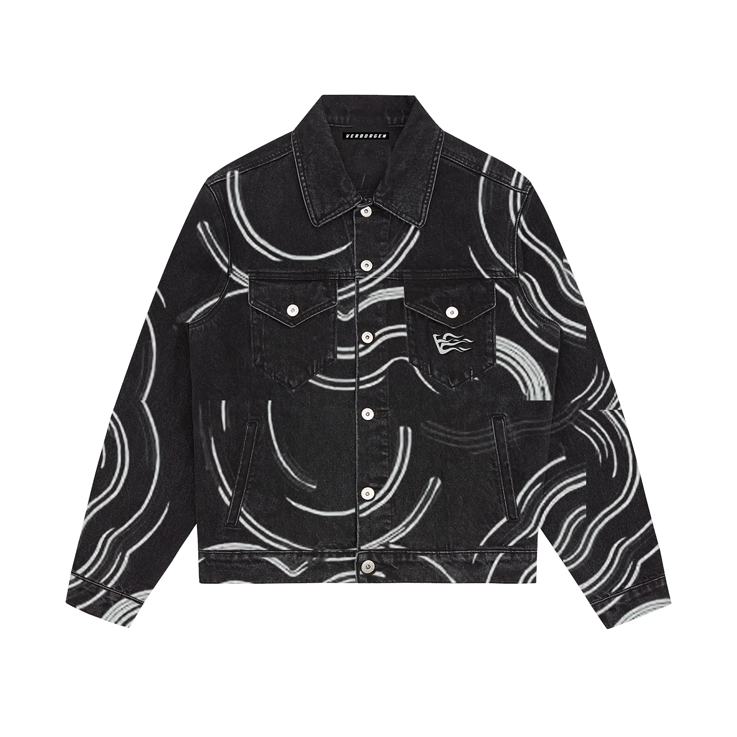 Circles V1 Denim Jacket - Black