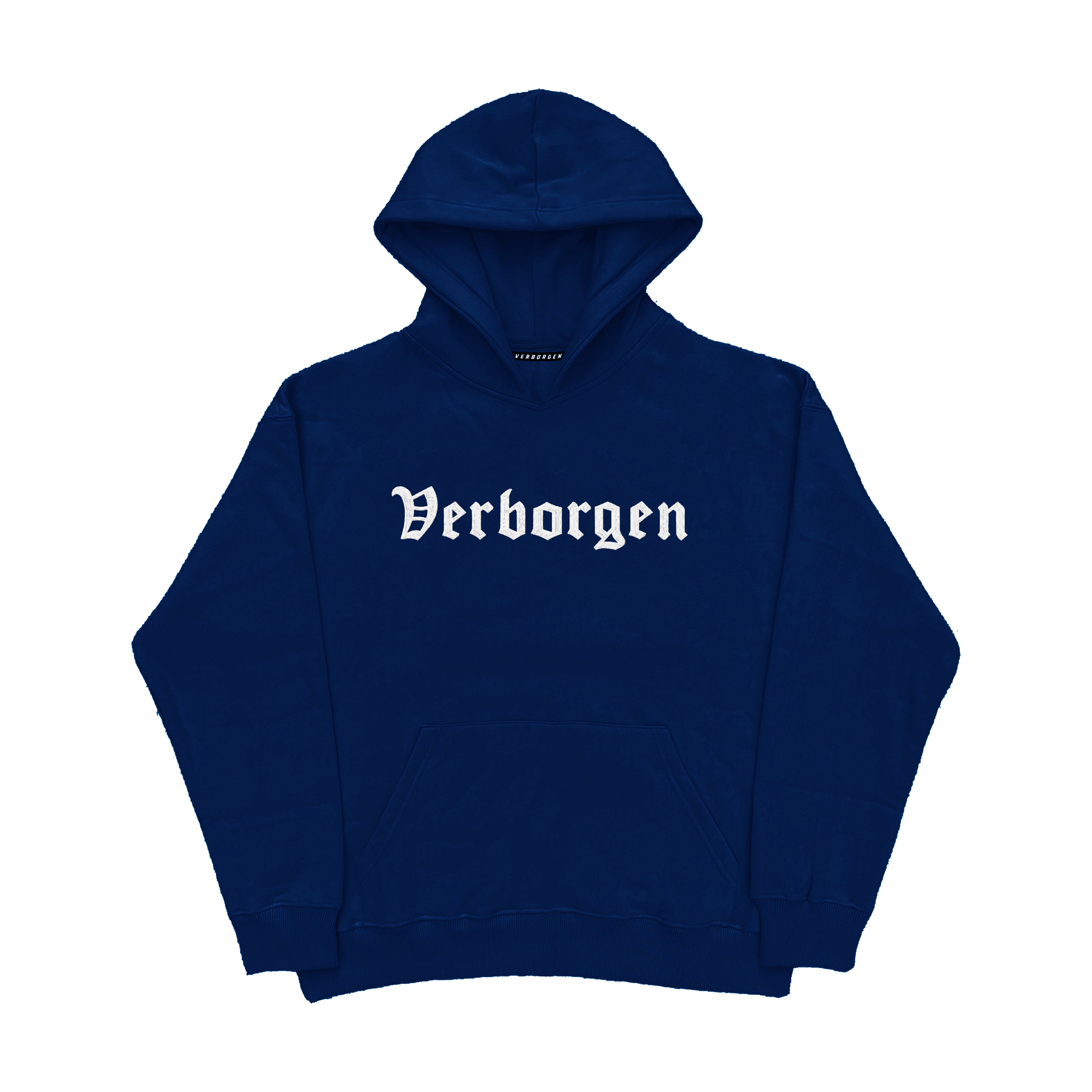 Sweat à capuche brodé 2 tons - Noir/Gris