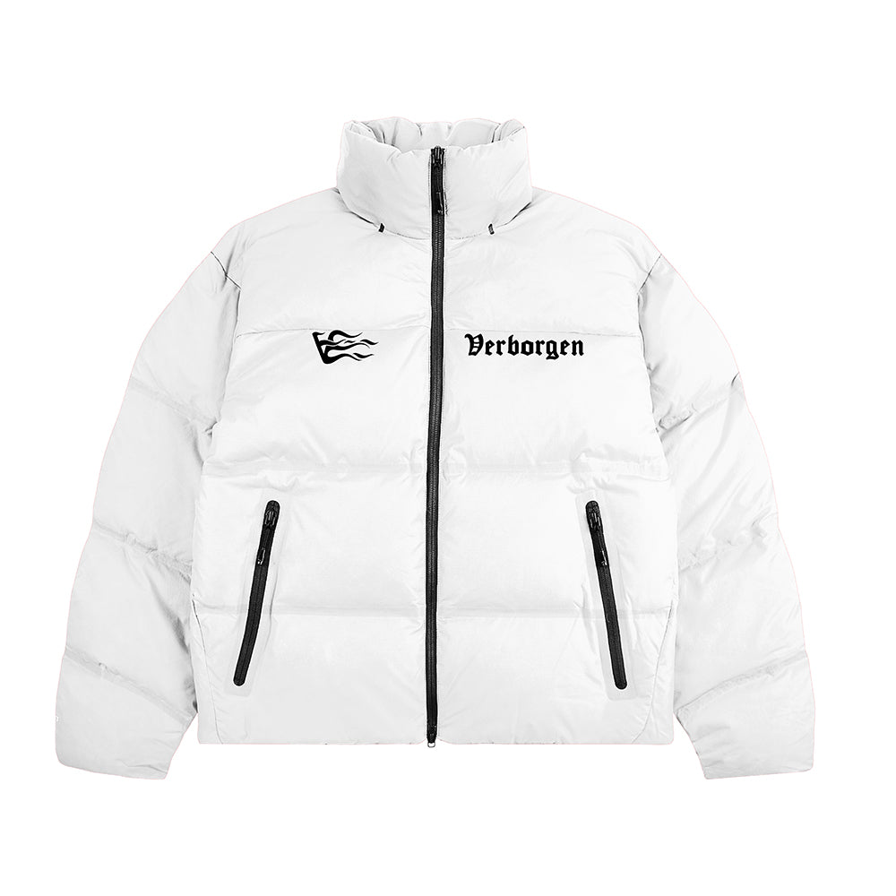 Embroidery Puffer V3 - White