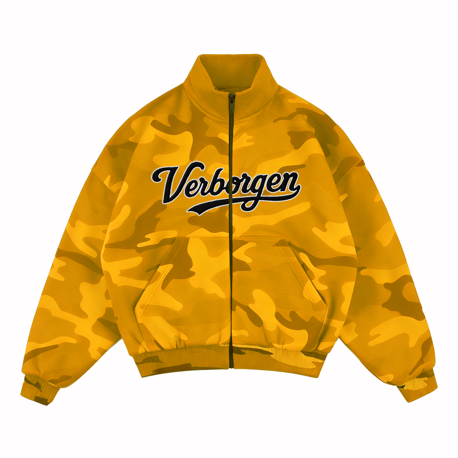 Sweat à capuche brodé 2 tons - Noir/Gris