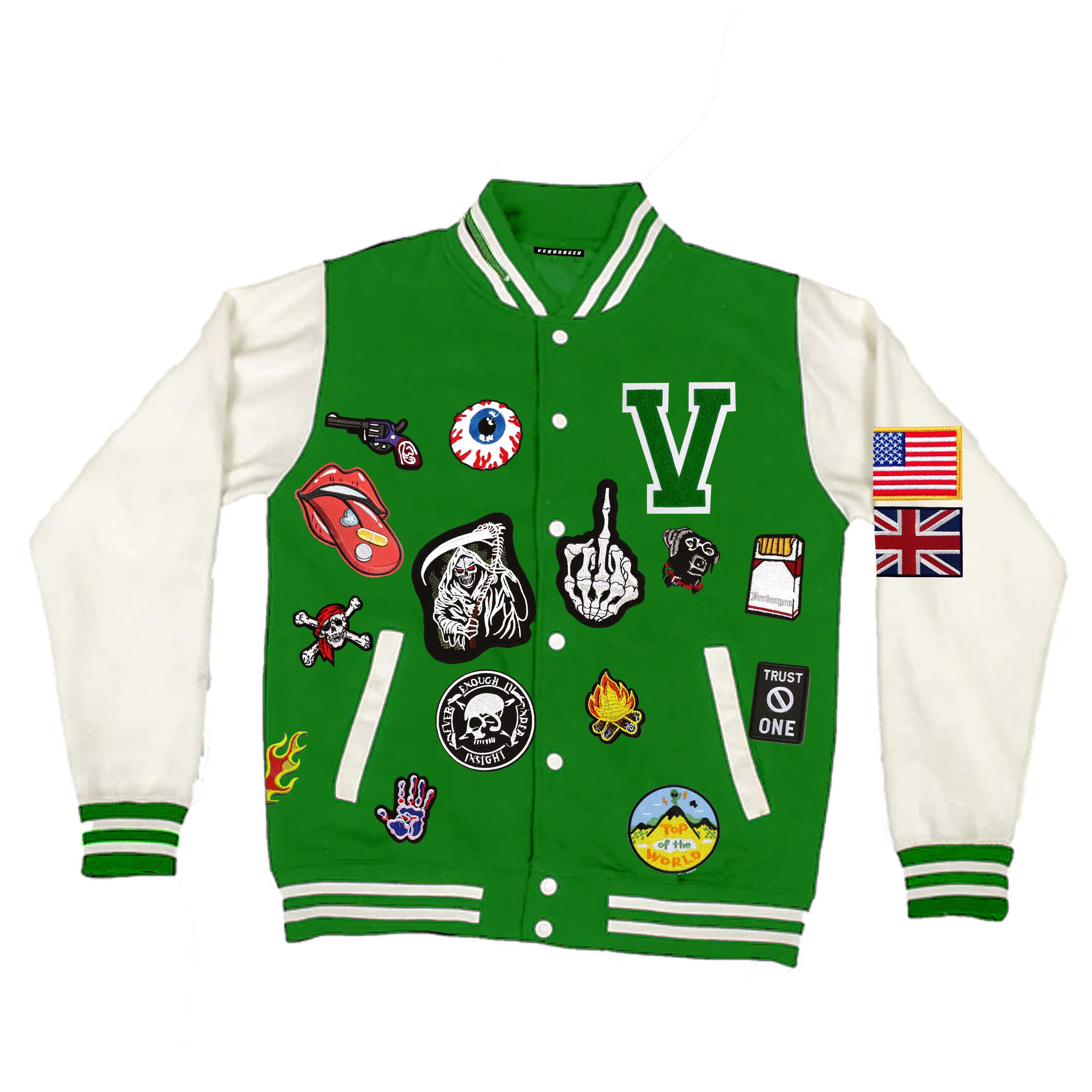 Embroidery Patch Varsity Jacket