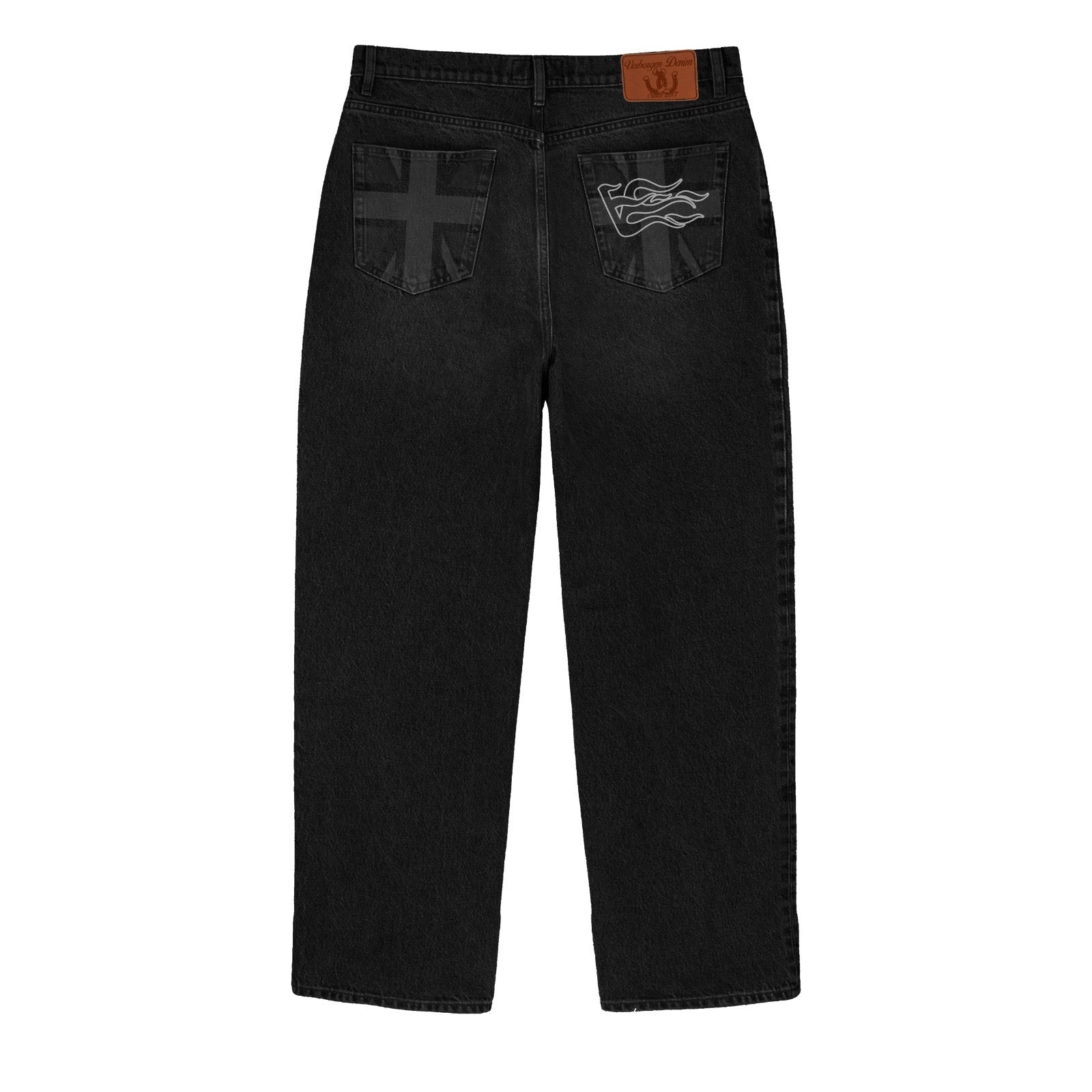 Ukborgen Pocket Denim Jeans - Black