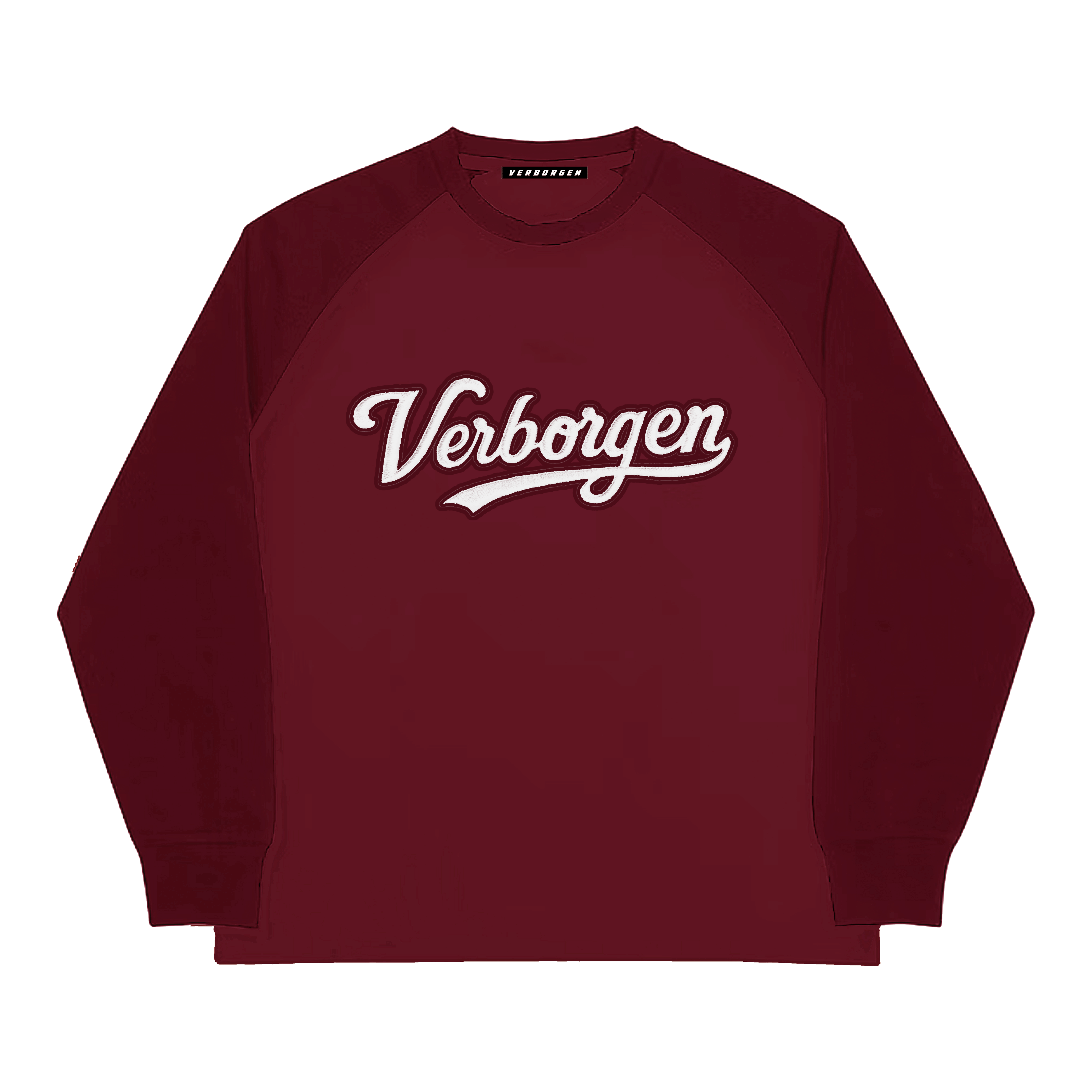 Script 2 Tone L/S Shirt - Red