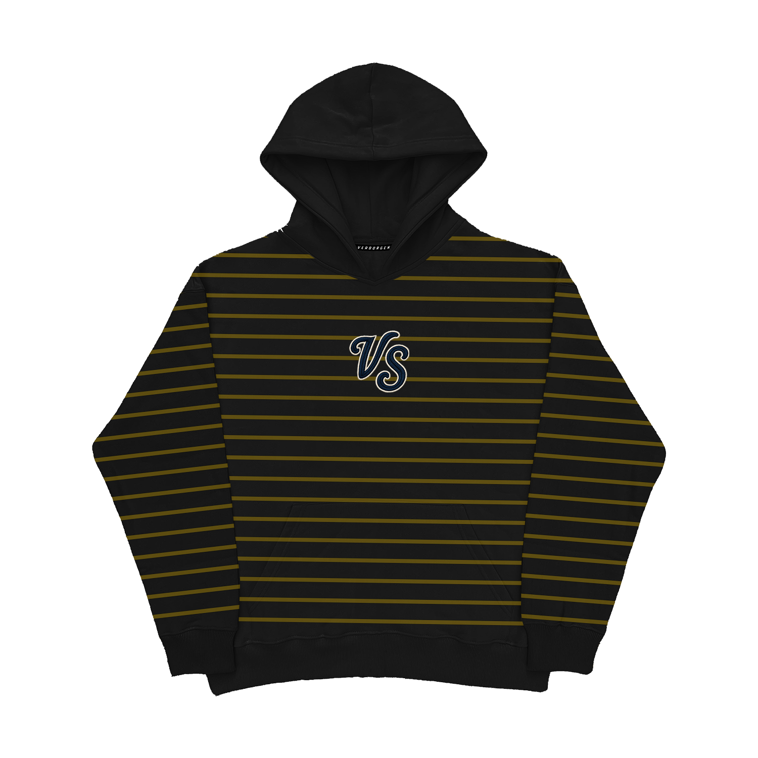 Sweat à capuche brodé 2 tons - Noir/Gris