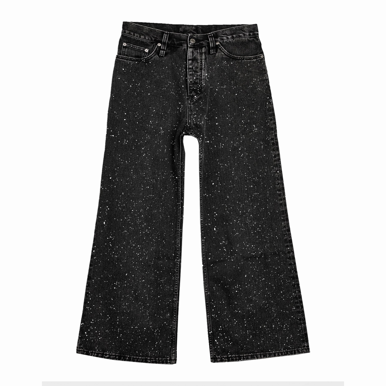 All over Crystal Denim - Black