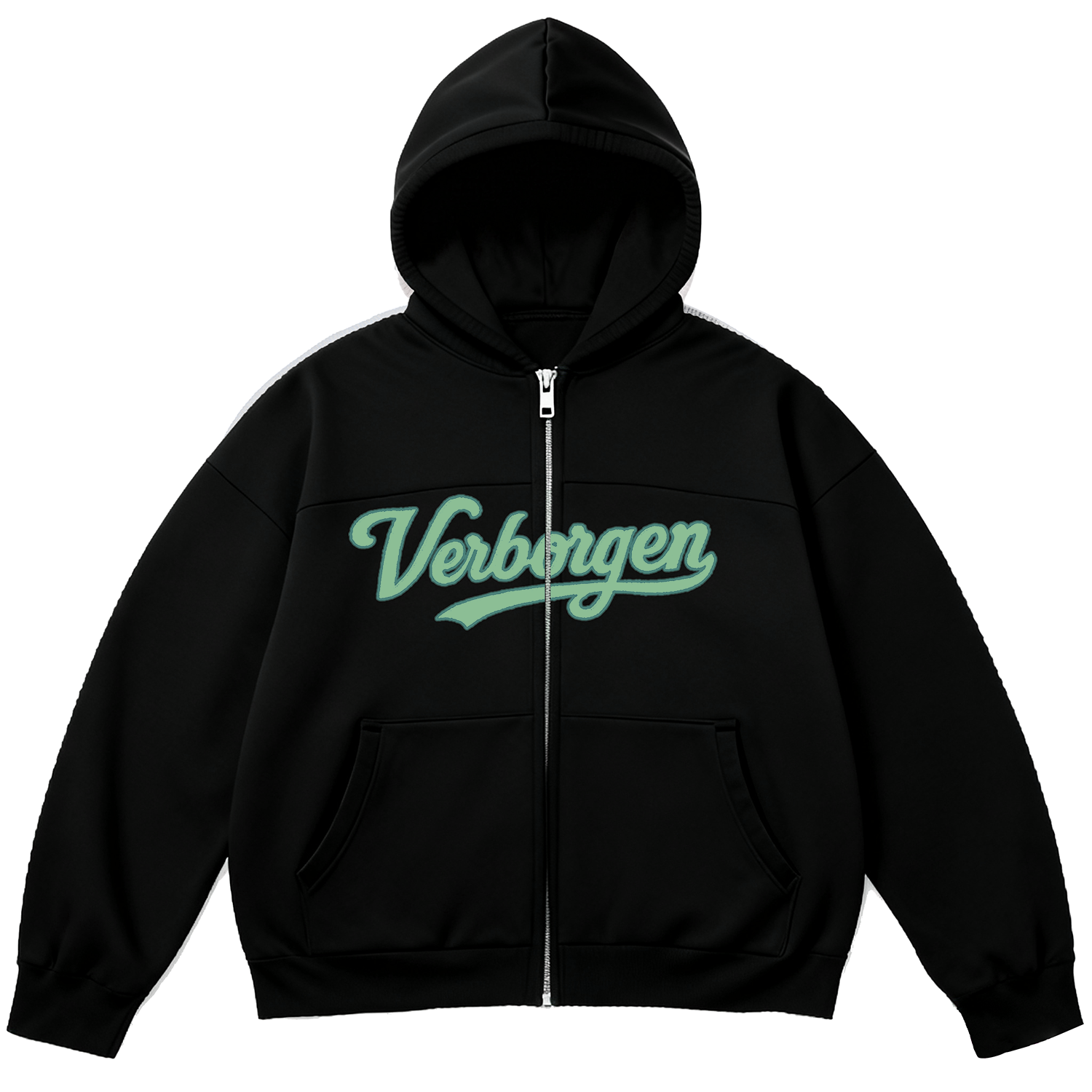 2 in 1 Reversible Plaid Zip-Up - Green/Black