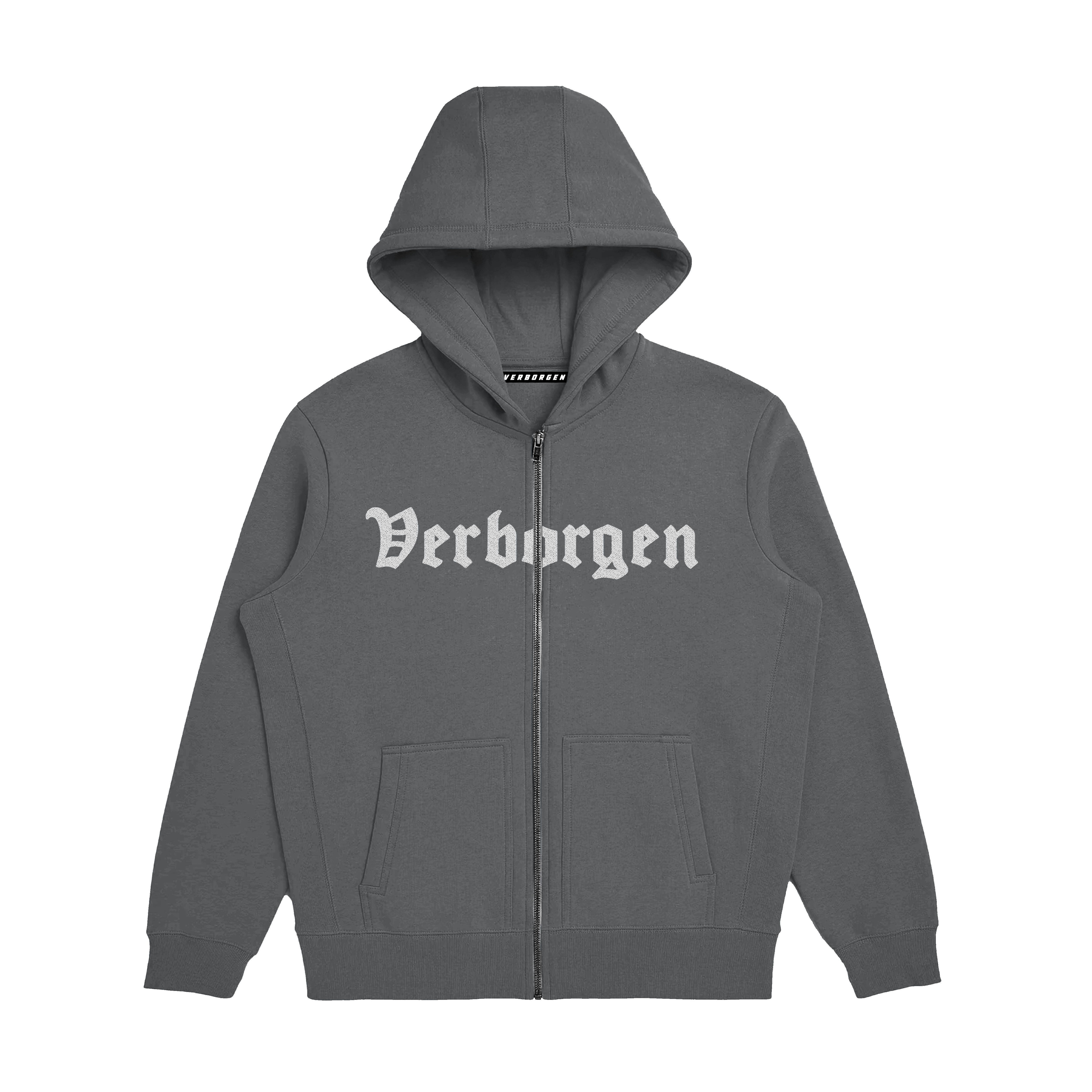"Classic" Embroidery V3 Zip-Up - Grey